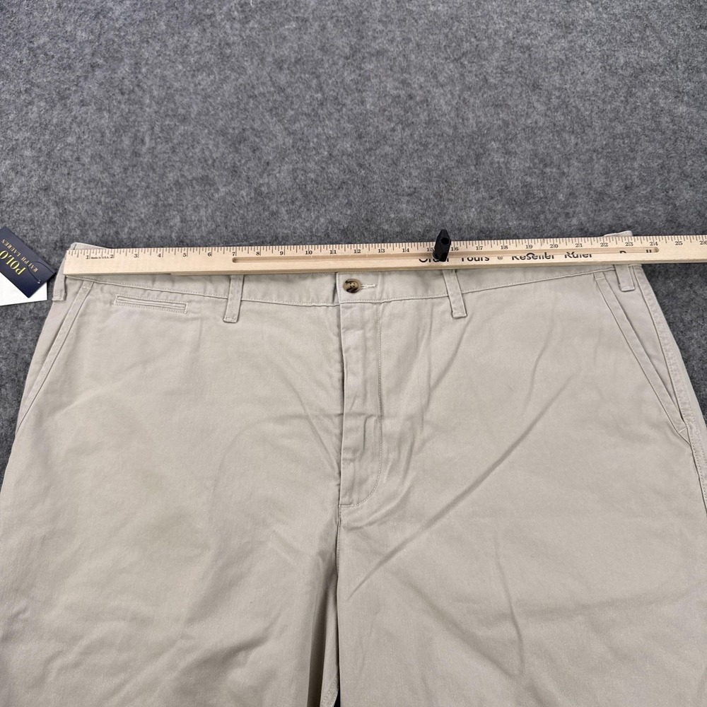 Polo Ralph Lauren Shorts Mens 46B Beige Classic Fit Chino 100% Cotton New Tags - Picture 6 of 13